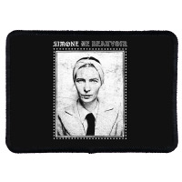 Simone De Beauvoir Faded Style Vintage Look Design Rectangle Patch | Artistshot