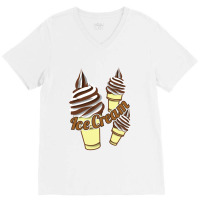 Ice Cream Cone V-neck Tee | Artistshot