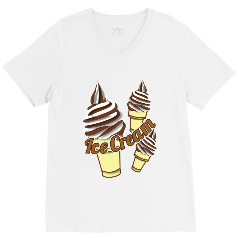 Ice Cream Cone V-Neck Tee by ririnai | Artistshot