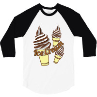 Ice Cream Cone 3/4 Sleeve Shirt | Artistshot