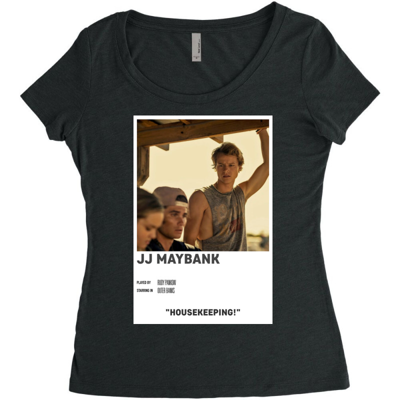 Jj Maybank Minimal Design Poster Blue Women's Triblend Scoop T-shirt by aoerremovex | Artistshot