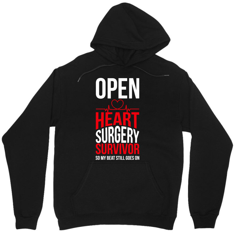 Open Heart Surgery Survivor My Beat Still Goes On Unisex Hoodie | Artistshot