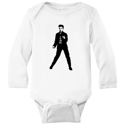 Elvis Long Sleeve Baby Bodysuit Designed By Sr88