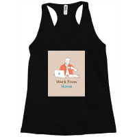 Work From Home 2 1 Racerback Tank | Artistshot