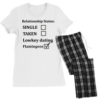 Relationship Status Lowkey Dating Flamingeos Women's Pajamas Set | Artistshot