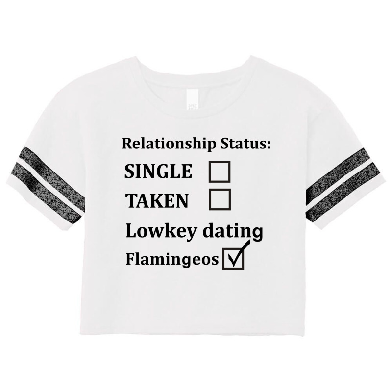 Relationship Status Lowkey Dating Flamingeos Scorecard Crop Tee by ivankuchery | Artistshot