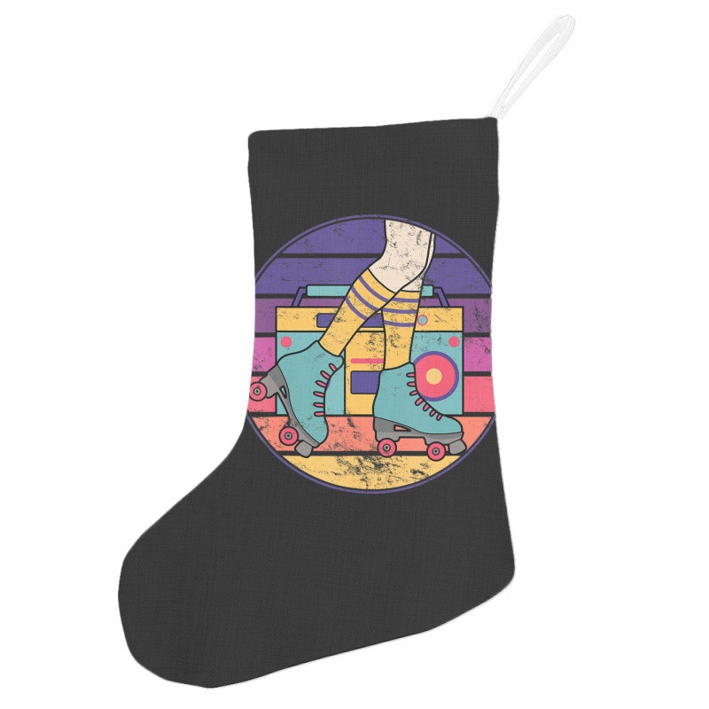 Roller Skate Retro 70s 80s Skater Girl Roller Disco Holiday Stocking | Artistshot