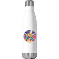 Roller Skate Retro 70s 80s Skater Girl Roller Disco Stainless Steel Water Bottle | Artistshot