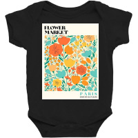 Flower Market Paris Baby Bodysuit | Artistshot