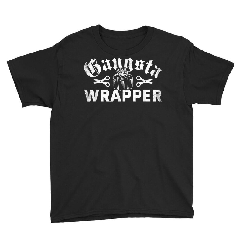 Gangsta Wrapper Funny Xmas Pun Christmas Holiday T Shirt Youth Tee | Artistshot