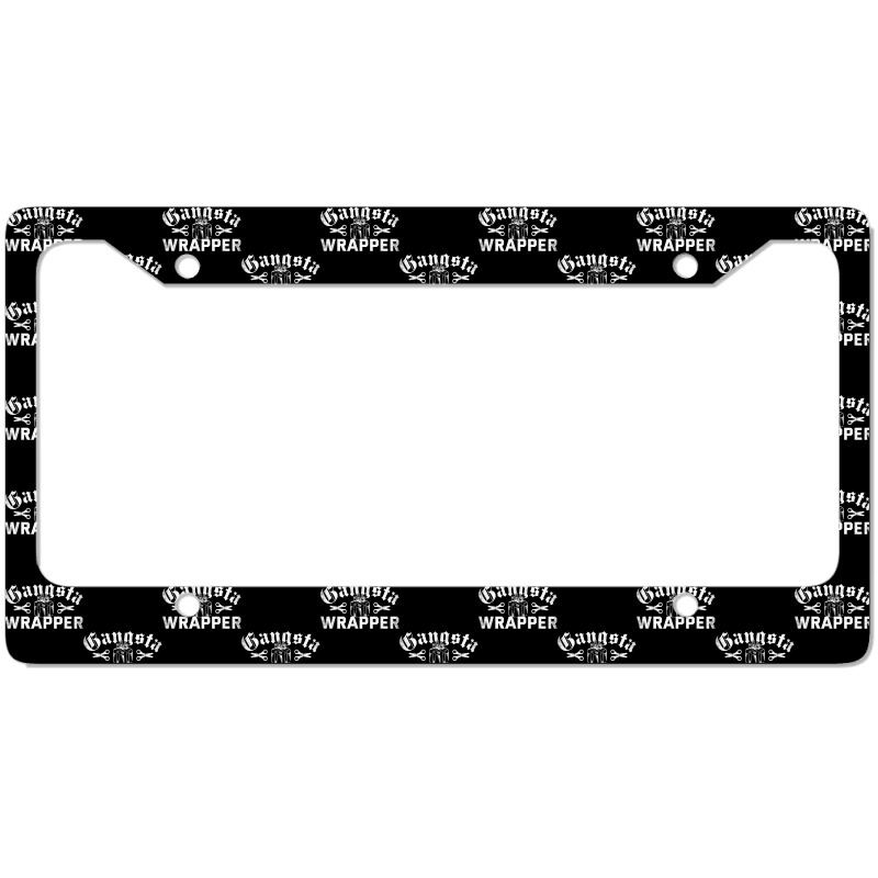 Gangsta Wrapper Funny Xmas Pun Christmas Holiday T Shirt License Plate Frame | Artistshot