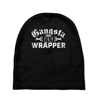 Gangsta Wrapper Funny Xmas Pun Christmas Holiday T Shirt Baby Beanies | Artistshot