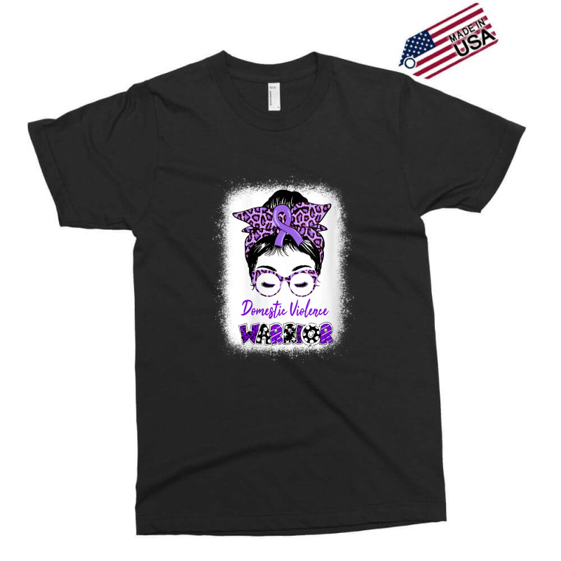 Womens Domestic Violence Awareness Warrior Purple Messy Bun V-neck Exclusive T-shirt | Artistshot