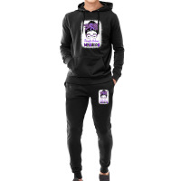 Womens Domestic Violence Awareness Warrior Purple Messy Bun V-neck Hoodie & Jogger Set | Artistshot