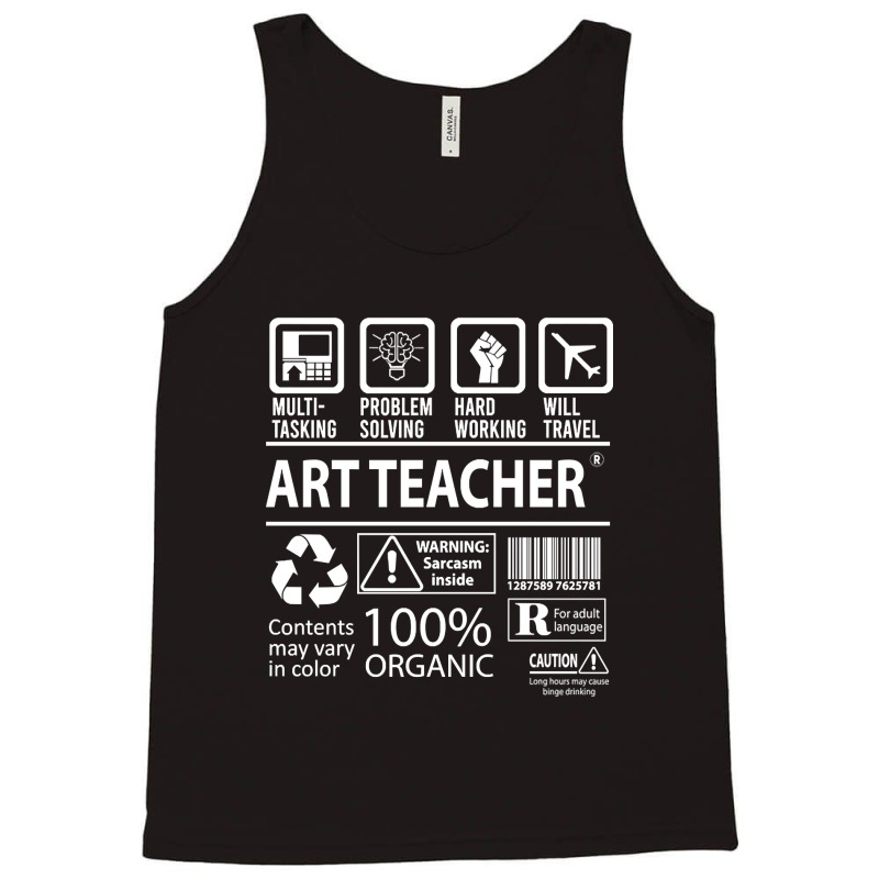 Art Teacher T Shirt - Multitasking Certified Job Gift Item Tee Tank Top by macklinsampson | Artistshot