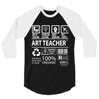 Art Teacher T Shirt - Multitasking Certified Job Gift Item Tee 3/4 Sleeve Shirt | Artistshot