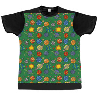 Planet Print  Space  Earth  Astronomy  Science  Green Aline Dress Graphic T-shirt | Artistshot