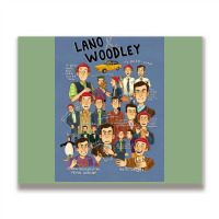 Lano And Woodley Compilation Blue Background Poster 70s Metal Print Horizontal | Artistshot