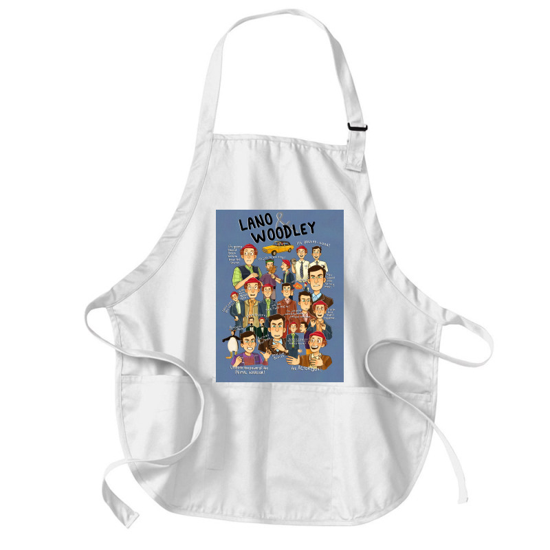 Lano And Woodley Compilation Blue Background Poster 70s Medium-length Apron | Artistshot