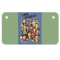 Lano And Woodley Compilation Blue Background Poster 70s Motorcycle License Plate | Artistshot