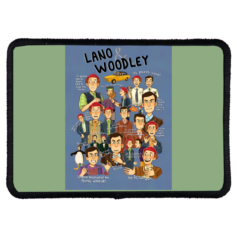 Lano And Woodley Compilation Blue Background Poster 70s Rectangle Patch | Artistshot