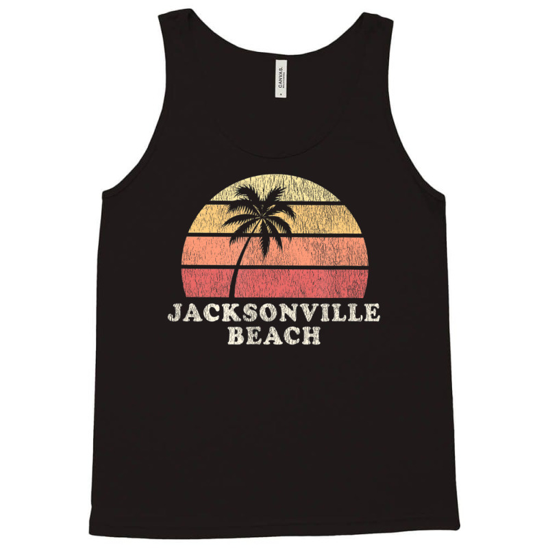 Jacksonville Beach Fl Vintage 70s Retro Throwback Tank Top by michaelyounger19 | Artistshot