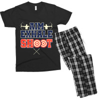 Archer Aim Exhale Shoot Bow And Arrow Archery Men's T-shirt Pajama Set | Artistshot