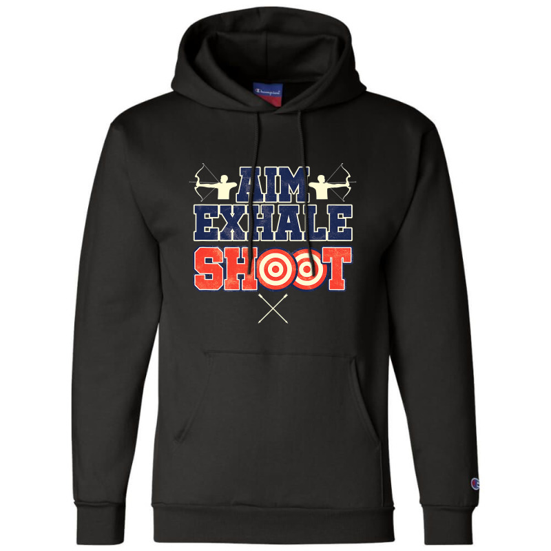 Archer Aim Exhale Shoot Bow And Arrow Archery Champion Hoodie | Artistshot