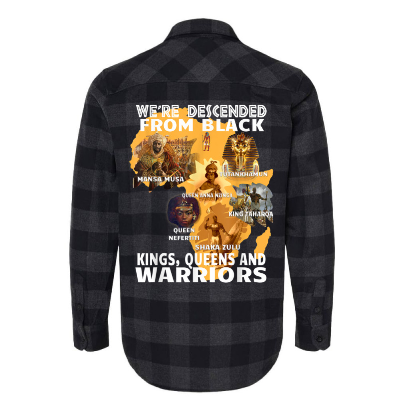 Black Royalty Black King S And Warriors Juneteenth _001 Flannel Shirt | Artistshot