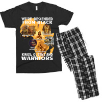 Black Royalty Black King S And Warriors Juneteenth _001 Men's T-shirt Pajama Set | Artistshot