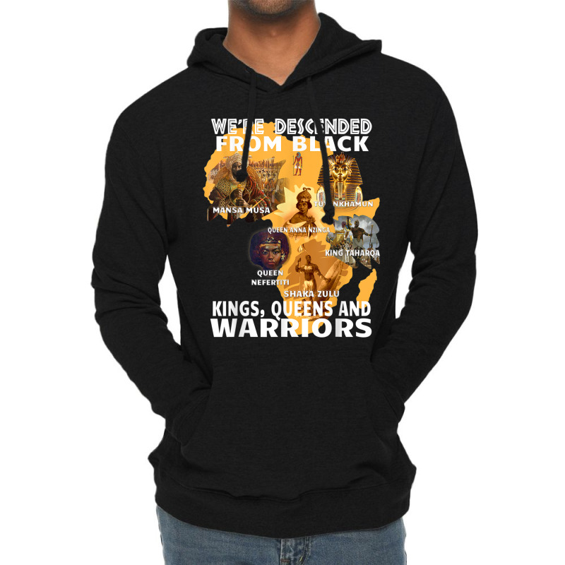 Black Royalty Black King S And Warriors Juneteenth _001 Lightweight Hoodie | Artistshot