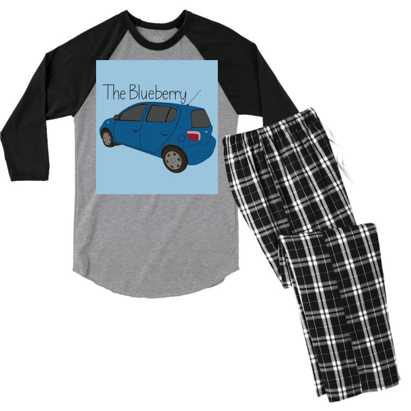 Psych The Blueberry Poster Aesthetic Men's 3/4 Sleeve Pajama Set | Artistshot