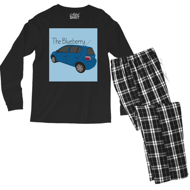 Psych The Blueberry Poster Aesthetic Men's Long Sleeve Pajama Set | Artistshot