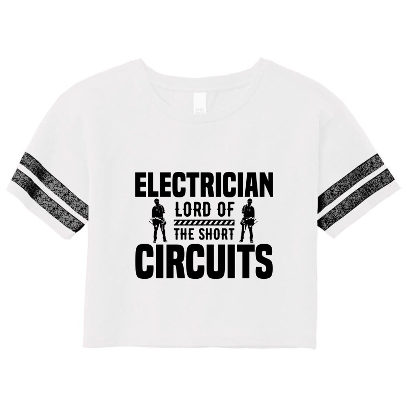 Funny Electrician Lord Of The Short Circuits Scorecard Crop Tee by Olodzn | Artistshot