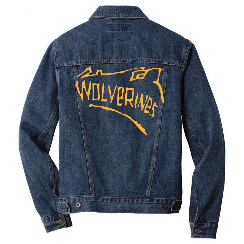 Wolverines Girl Travel Humor Men Denim Jacket | Artistshot