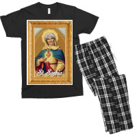 St Sophia Poster Men's T-shirt Pajama Set | Artistshot