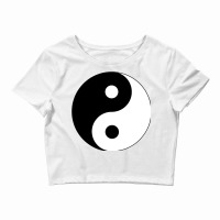 Big Yin Yang Black White Costume Cool Cute Christmas Gift Crop Top | Artistshot