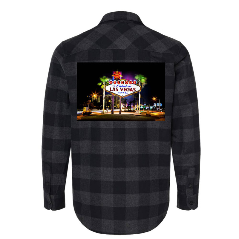 Las Vegas Sign Flannel Shirt | Artistshot