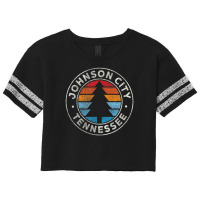 Johnson City Tennessee Tn Vintage Retro 70s Scorecard Crop Tee | Artistshot