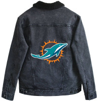 Limited Edition Dolphins-miami Merch Unisex Sherpa-lined Denim Jacket | Artistshot