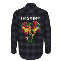 Trending Imagine Being A Dragon Breathing Fire Magical Wings Boys Men Flannel Shirt | Artistshot