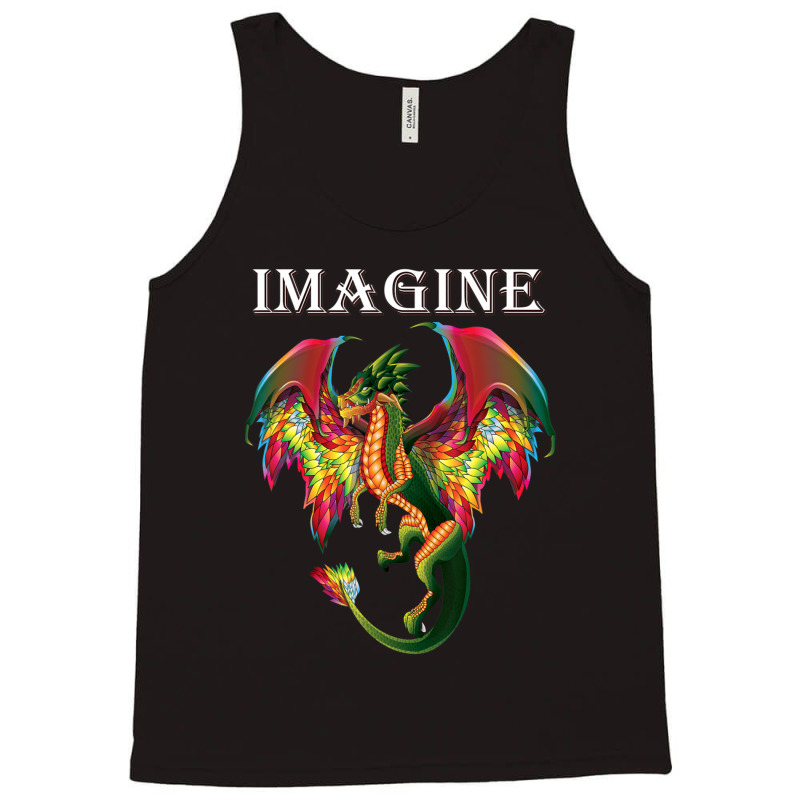 Trending Imagine Being A Dragon Breathing Fire Magical Wings Boys Men Tank Top by behindcedar22 | Artistshot