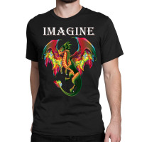 Trending Imagine Being A Dragon Breathing Fire Magical Wings Boys Men Classic T-shirt | Artistshot