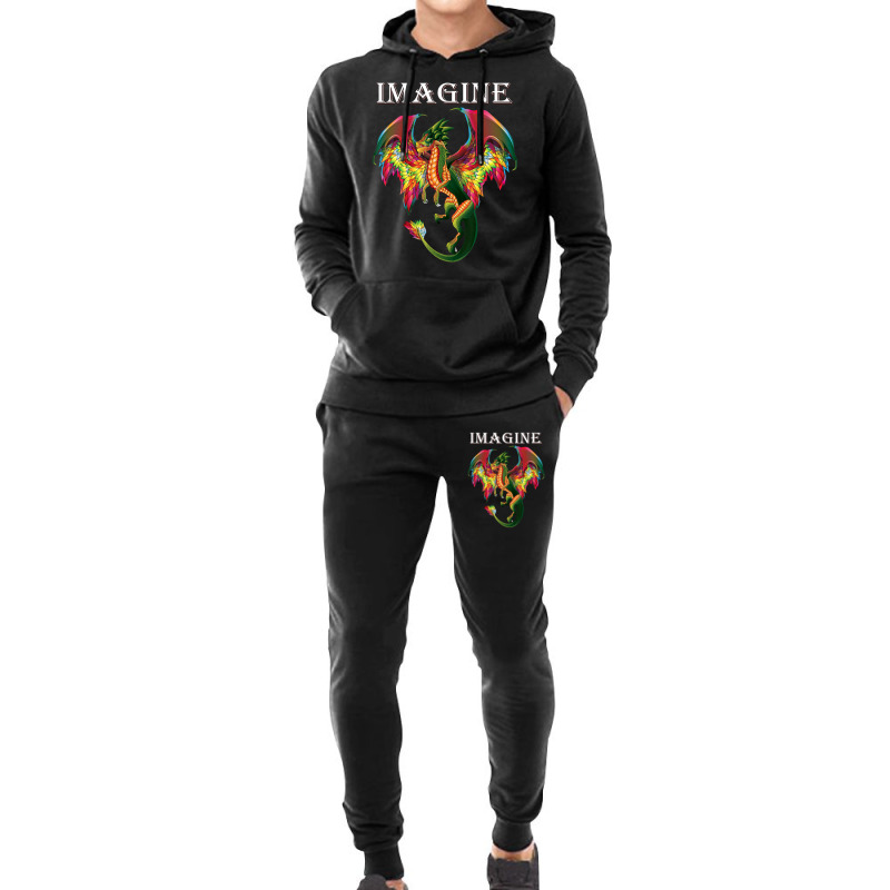 Trending Imagine Being A Dragon Breathing Fire Magical Wings Boys Men Hoodie & Jogger set by behindcedar22 | Artistshot