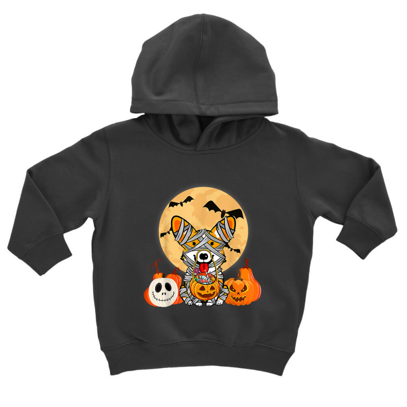 Cute Halloween Costume Welsh Corgi Mummy Dog Lover Design Toddler Hoodie | Artistshot