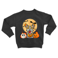 Cute Halloween Costume Welsh Corgi Mummy Dog Lover Design Toddler Sweatshirt | Artistshot