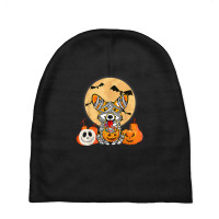 Cute Halloween Costume Welsh Corgi Mummy Dog Lover Design Baby Beanies | Artistshot