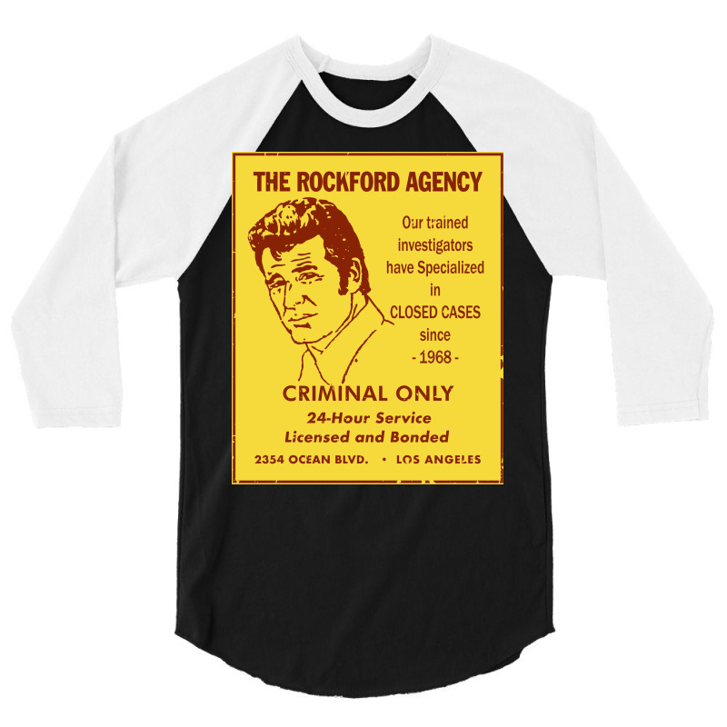 The Rockford Files Yellow Pages Ad Poster Retro 3/4 Sleeve Shirt | Artistshot