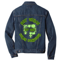 Trending Not Vegan But Very Colon Conscious Men Denim Jacket | Artistshot