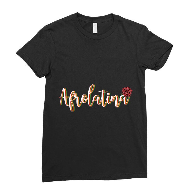 Womens Chicana Latinx Afro Latina Proud Colorful Gifts For Women Ladies Fitted T-Shirt by BRANDONARKER | Artistshot